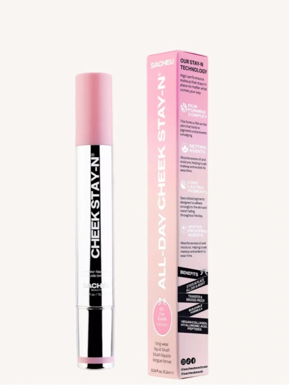 All-Day Cheek Stay-N Blush Stick - I’m Cute